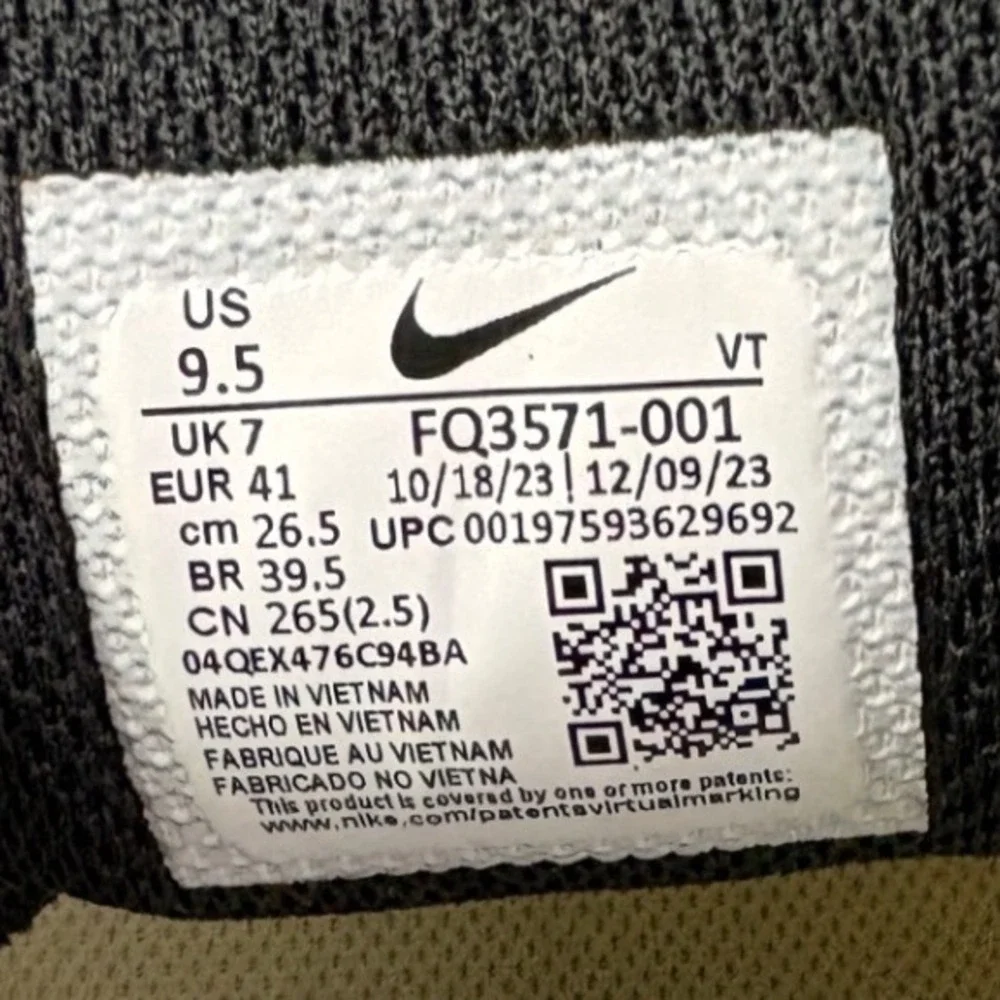 Nike Air Pegasus FQ3571 001 Men's White Running Shoes Sneakers Size 9.5‎